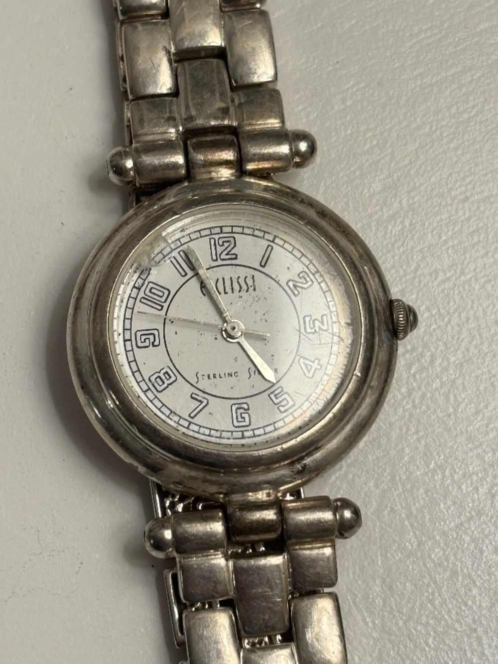 Ecclissi 925 Sterling Silver Watch Women’s 7.5” - Not Working